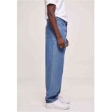 Urban Classics - 90' light blue washed Wijde broek   Blauw