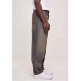 Urban Classics - 90' light blue washed Wijde broek   Blauw