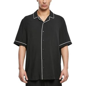Urban Classics - Bowling Shirt - Zwart - Overhemd