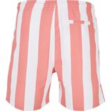 Urban Classics - Zwemshorts - Pitaja Roze - Gestreept