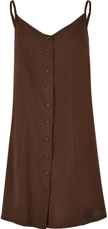 Urban Classics - Vicose - Korte Jurk - Bruin