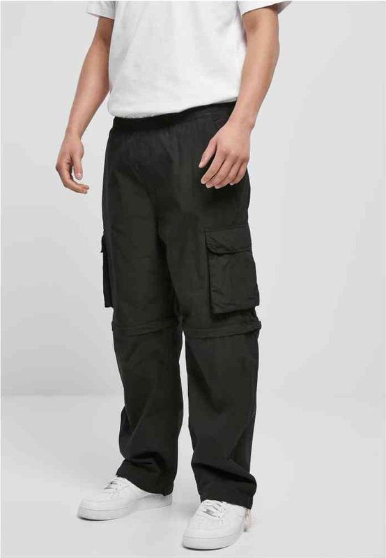 Urban Classics - Zip Away Cargobroek - Zwart
