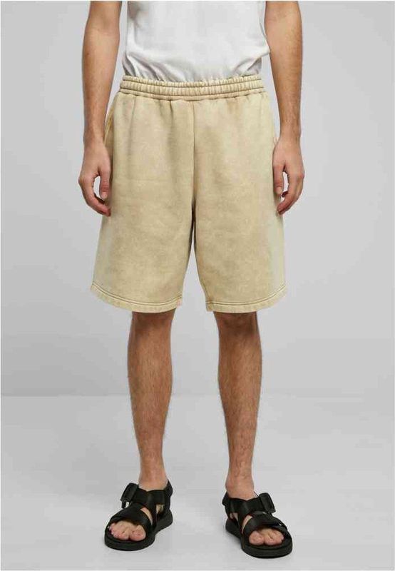 URBAN CLASSICS Sweatshorts "Urban Classics Herren Heavy Stone Washed Sweat Shorts", (1 tlg.)