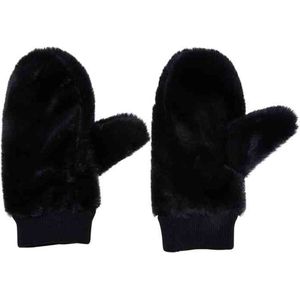 Urban Classics Teddy Midten handschoenen voor speciale gelegenheden, zwart, L/XL uniseks, Zwart, L/XL