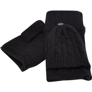 Urban Classics Unisex Open Mitten handschoen voor speciale gelegenheden, zwart, S/M, zwart, S/M