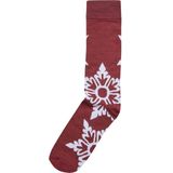 Urban Classics - Snowflakes Socks - Huissokken - Bordeaux - 3-Pack
