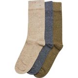 Urban Classics - Naps 3-Pack - Huissokken - Warm Sand/Dark Shadow/Summer Olive