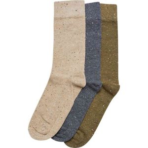 Urban Classics - Naps 3-Pack - Huissokken - Warm Sand/Dark Shadow/Summer Olive