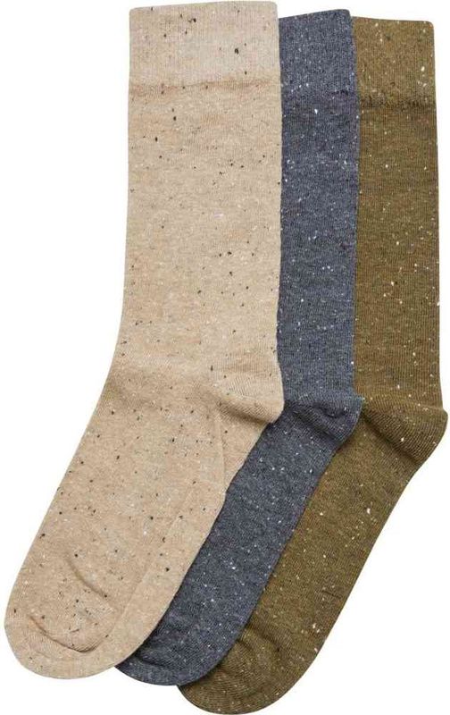 Urban Classics - Naps 3-Pack - Huissokken - Warm Sand/Dark Shadow/Summer Olive