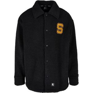 Starter - Sherpa Shirt Jacket - Tussenjas - Zwart - 100% Polyester