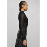 Urban Classics - Mesh Turtleneck Bodysuit - Zwart