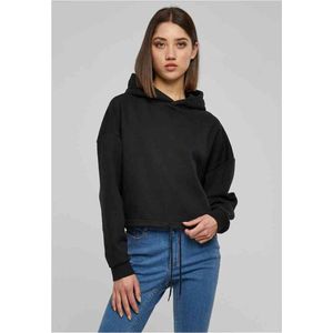 Urban Classics - Cropped Oversized Hoodie/trui - Zwart