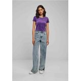 Urban Classics - Short Velvet tee Top - Paars