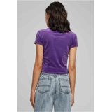 Urban Classics - Short Velvet tee Top - Paars