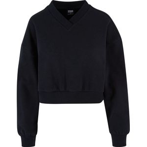 Urban Classics - V-Neck Crop Sweater/Trui - Zwart