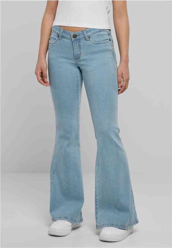 Urban Classics - Organic Low Waist Flared jeans Blauw
