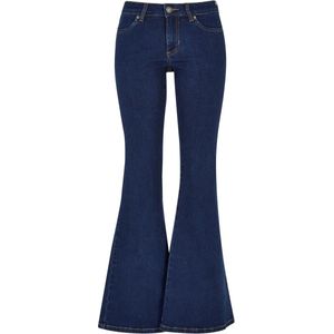Urban Classics - Organic Low Waist Flared jeans Donkerblauw