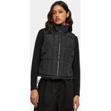 Urban Classics - Reversible Cropped Puffer Vest - Damesvest - Tweekleurig - Gewatteerd