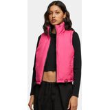 Urban Classics - Reversible Cropped Puffer Vest - Damesvest - Tweekleurig - Gewatteerd