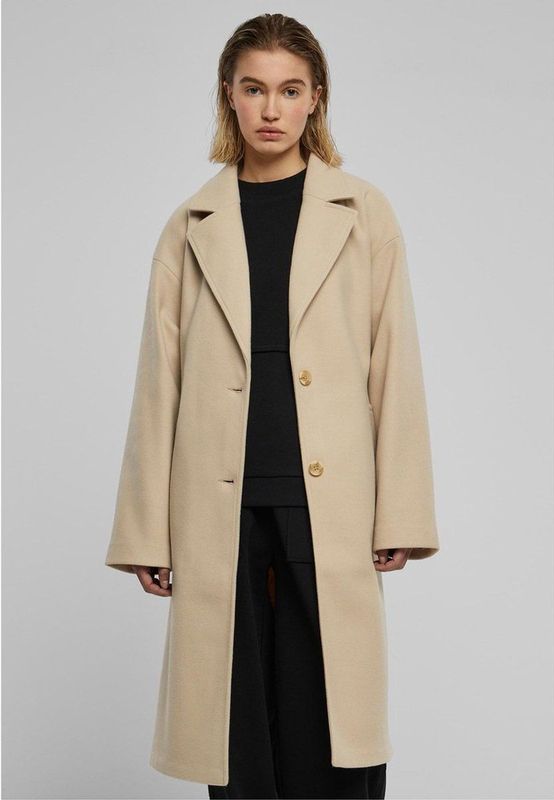 Urban Classics - Oversized Long Jas - Beige - Tussenjas