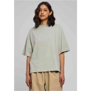 Urban Classics - Organic Heavy Slit Dames T-shirt - Grijs