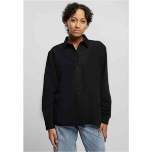 Urban Classics - Oversized Twill - Overhemd - Zwart - 68% Viscose, 32% Polyester