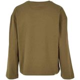 Urban Classics - Organic Oversized Longsleeve top - Olijfgroen