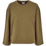 Urban Classics - Organic Oversized Longsleeve top - Olijfgroen
