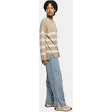 Urban Classics - Striped Knit Crewneck sweater/trui - Beige