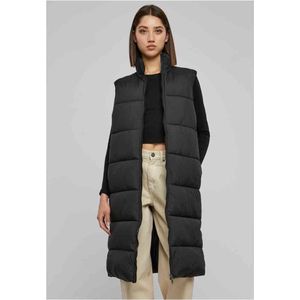 Urban Classics - Ladies Long Puffer Vest - Zwart - 100% Polyester - Basics