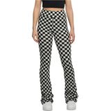 Urban Classics Checked Cut Dames Legging - zwart/wit - 3XL