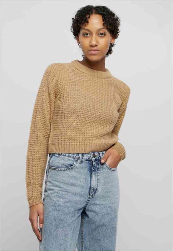 Urban Classics - Short waffle Sweater/trui - Beige