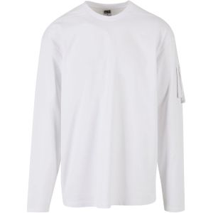 Urban Classics - Sleeve Pocket Longsleeve shirt - Wit