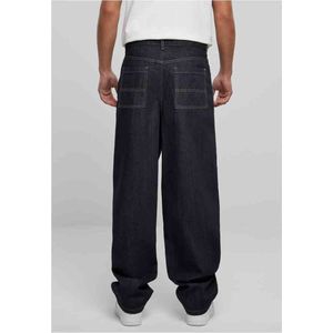Urban Classics - 90' Jeans rinsed denim Wijde broek Donkerblauw