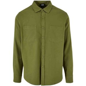 Urban Classics Regular Fit Overhemd New Olive