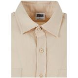 Urban Classics - Flanellen T-shirt - Overhemd - Zand - Huidvriendelijk Katoen