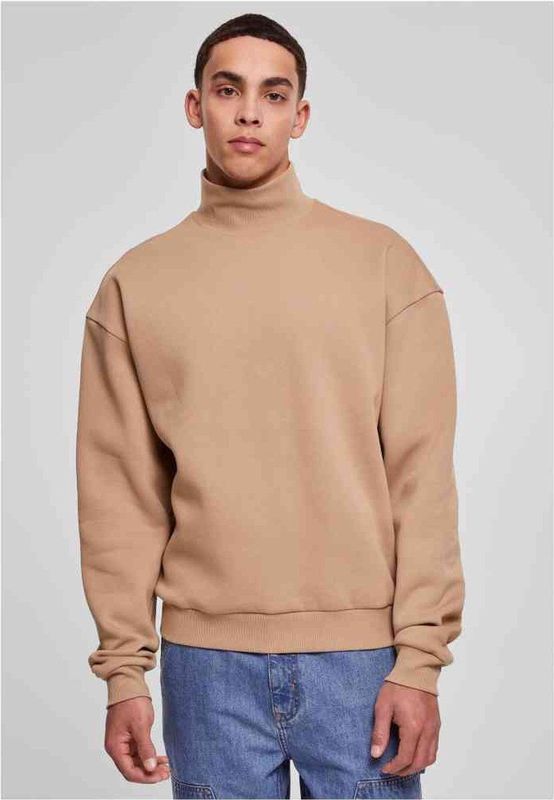 Urban Classics - High Rib Neck Crew Sweater/trui - Beige