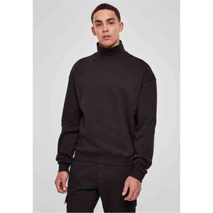 Urban Classics High Rib Neck Crew Sweatshirts zwart XL 80% katoen, 20% polyester Basics