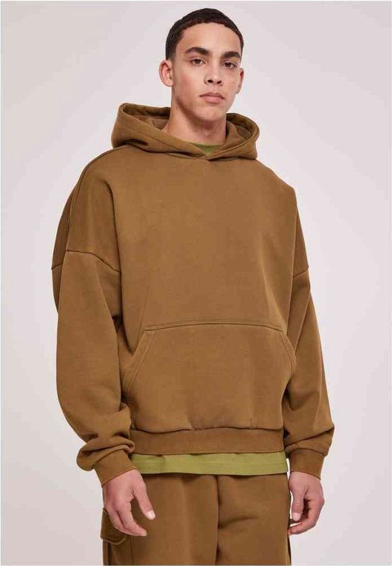 Urban Classics - Acid Washed Hoodie/trui - Olijfgroen