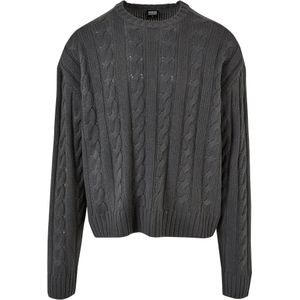Urban Classics - Boxy Trui - Gebreide Trui - Zwart - Oversized Pasvorm