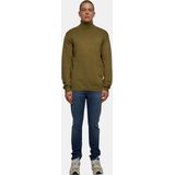 Urban Classics - Knitted Turtleneck Sweater/trui - Olijfgroen