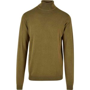 Urban Classics - Knitted Turtleneck Sweater/trui - Olijfgroen