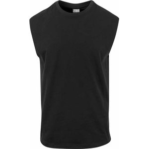 Urban Classics - Open Edge Sleeveless Mouwloos shirt Zwart