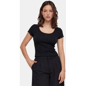 Urban Classics - Rib Babylock Top Zwart