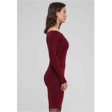 Urban Classics - Jurk - Bourgogne - Gevoerde Zoom - Aansluitende Pasvorm