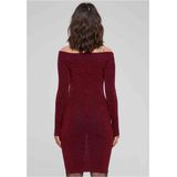 Urban Classics - Jurk - Bourgogne - Gevoerde Zoom - Aansluitende Pasvorm