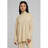 Urban Classics - Knitted Eco Viscose Trui - Zwart - Hoge Hals