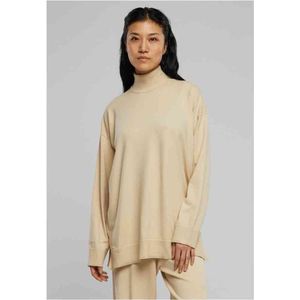 Urban Classics - Knitted Eco Viscose Trui - Zwart - Hoge Hals