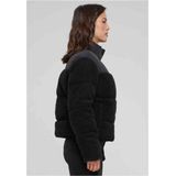 Urban Classics - Short Sherpa Mix Gewatteerd jack   Zwart/Zwart