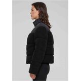 Urban Classics - Short Sherpa Mix Gewatteerd jack   Zwart/Zwart